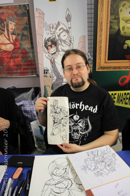 Nacho Fernandez at Paris Comic Expo 2014